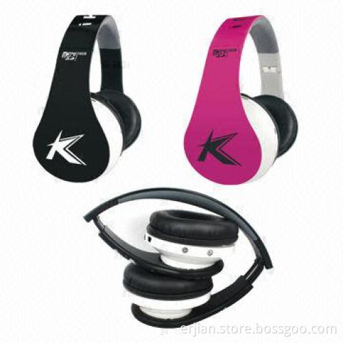 FM Radio Bluetooth Headset for Smartphone/Tablet PCs with Mic, 20mW Rated Power